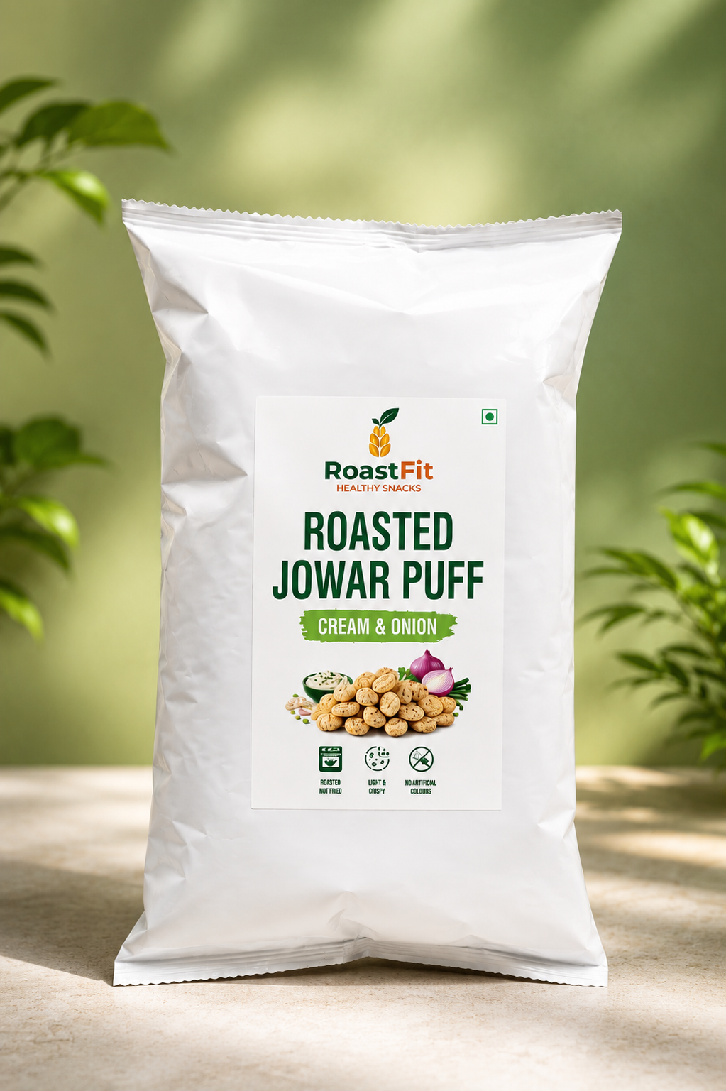 Roasted Jowar Puff – Cream & Onion | RoastFit