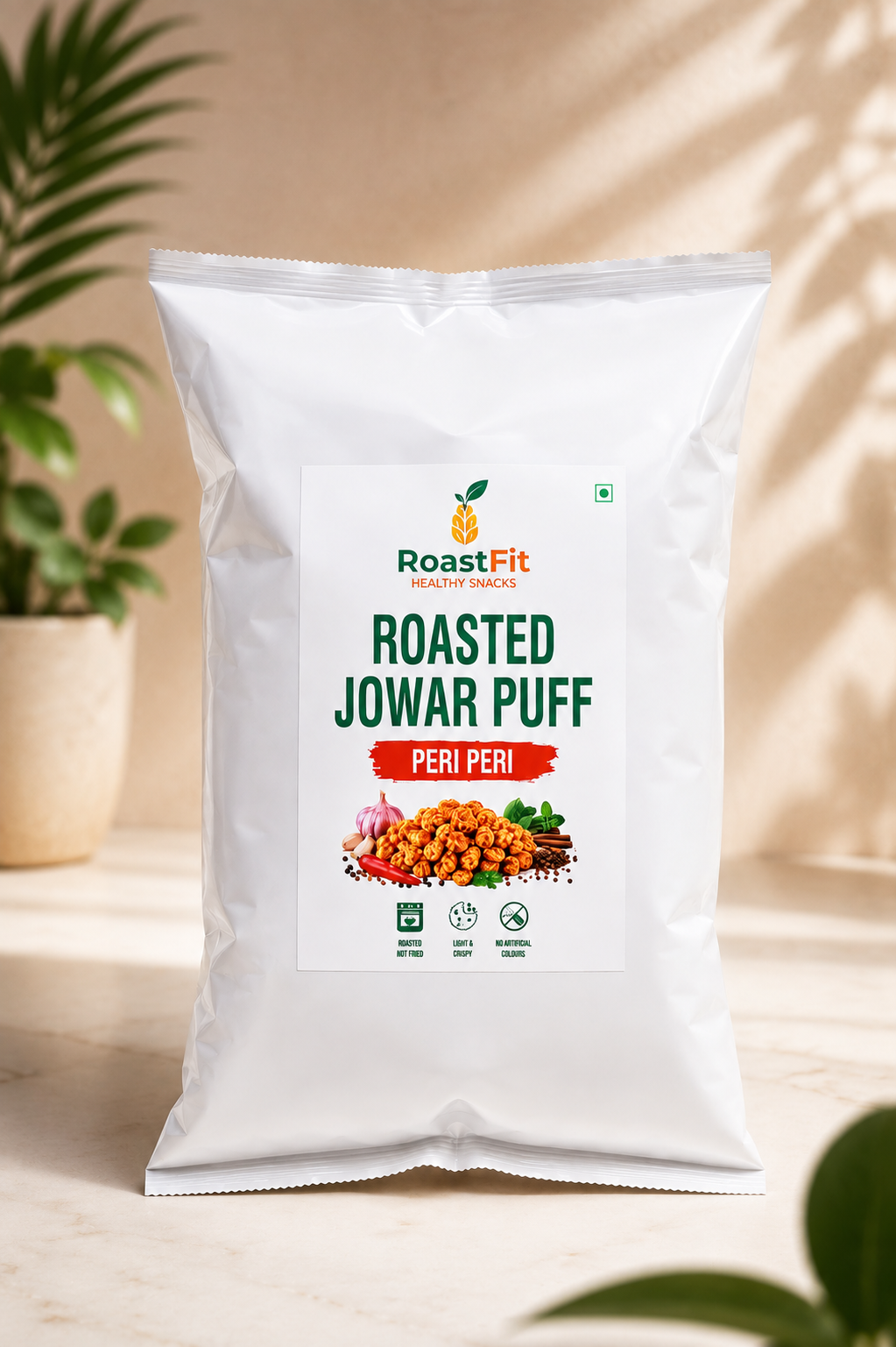 Roasted Jowar Puff – Peri Peri | RoastFit