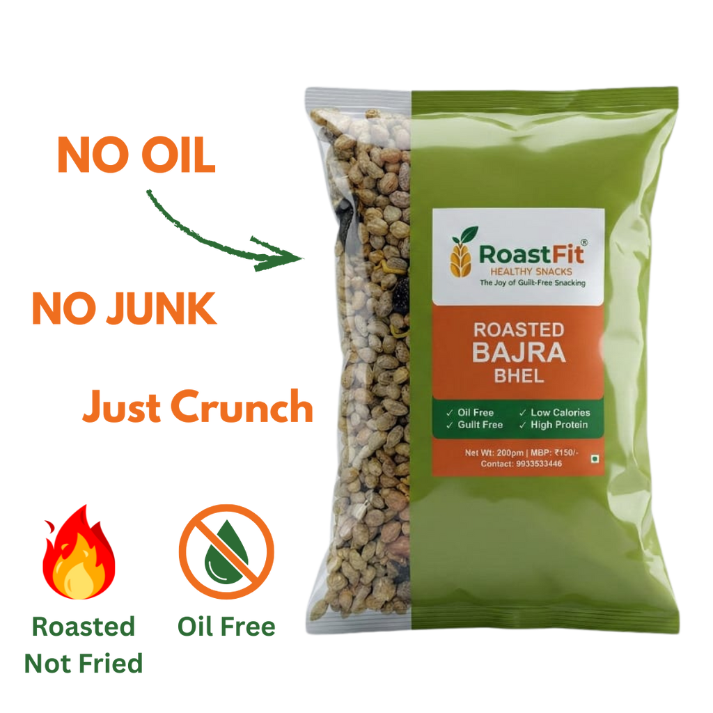 Roasted Bajra Bhel | High Fibre Millet Snack | Roast Fit