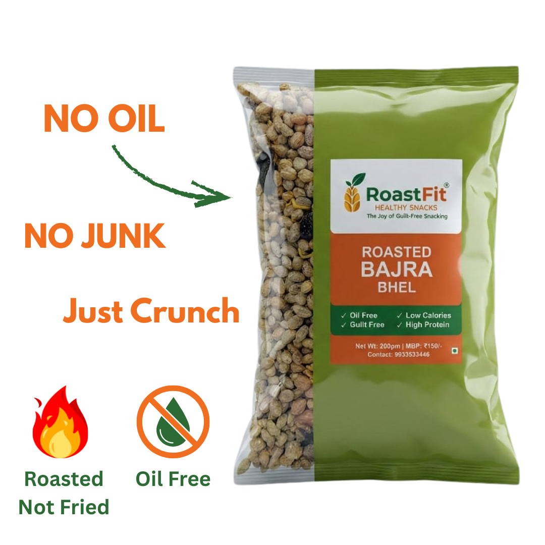 Roasted Bajra Bhel | High Fibre Millet Snack | Roast Fit