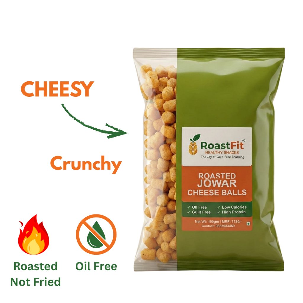 Roasted Jowar Cheese Balls | Healthy Millet Snack | Roast Fit