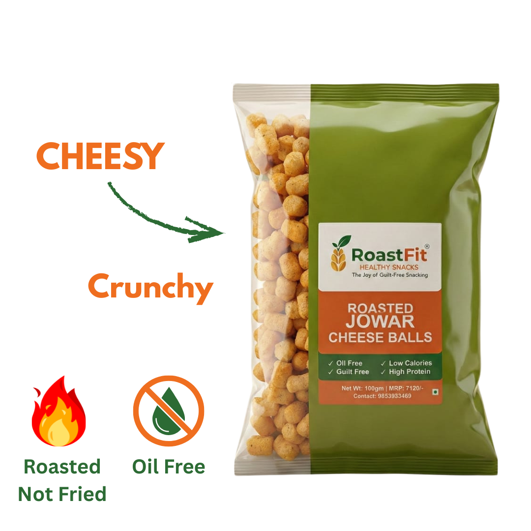 Roasted Jowar Cheese Balls | Healthy Millet Snack | Roast Fit