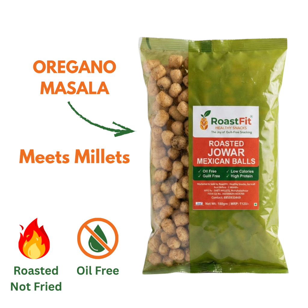 Roasted Jowar Mexican Balls | Healthy Millet Snack | Roast Fit