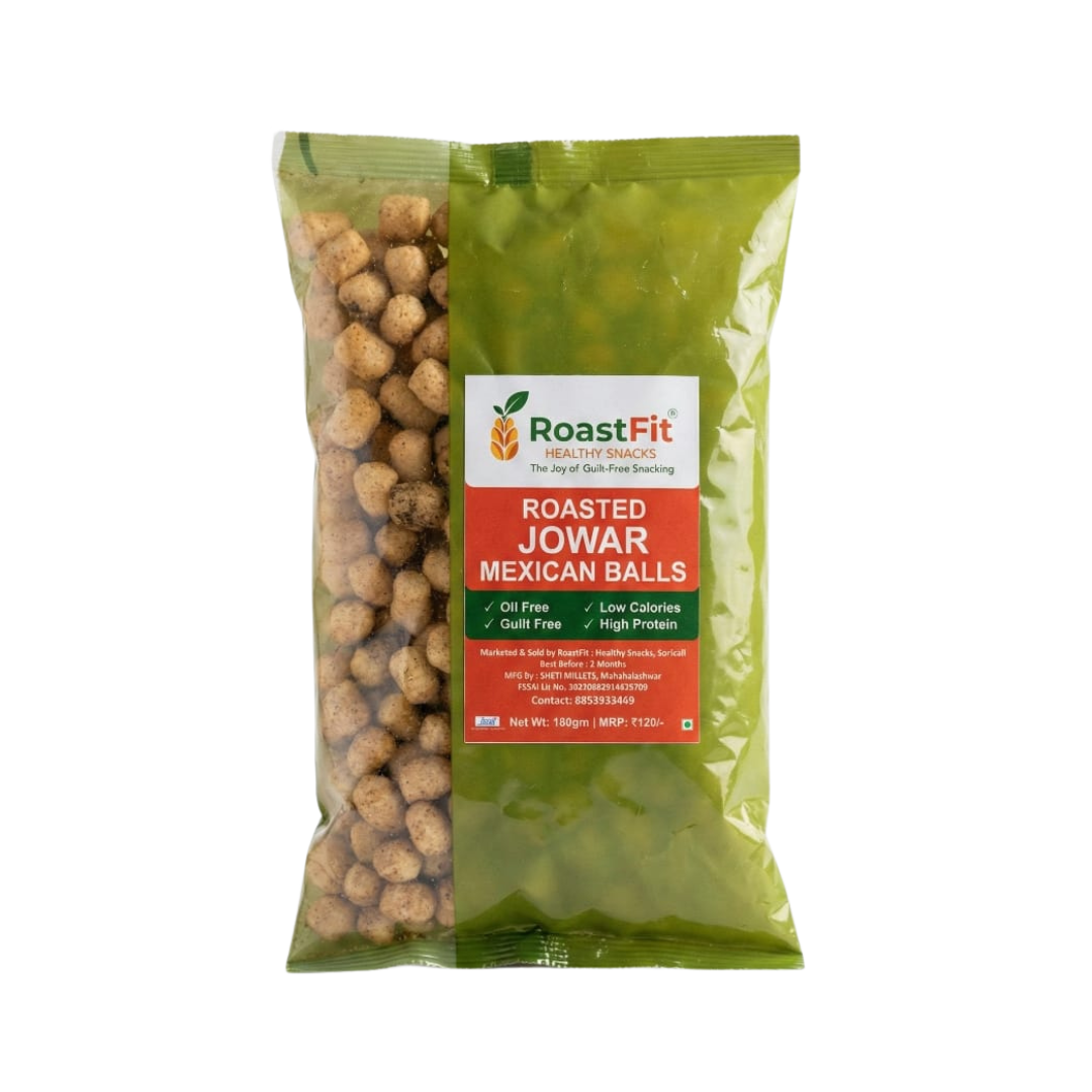 Roasted Jowar Mexican Balls | Healthy Millet Snack | Roast Fit